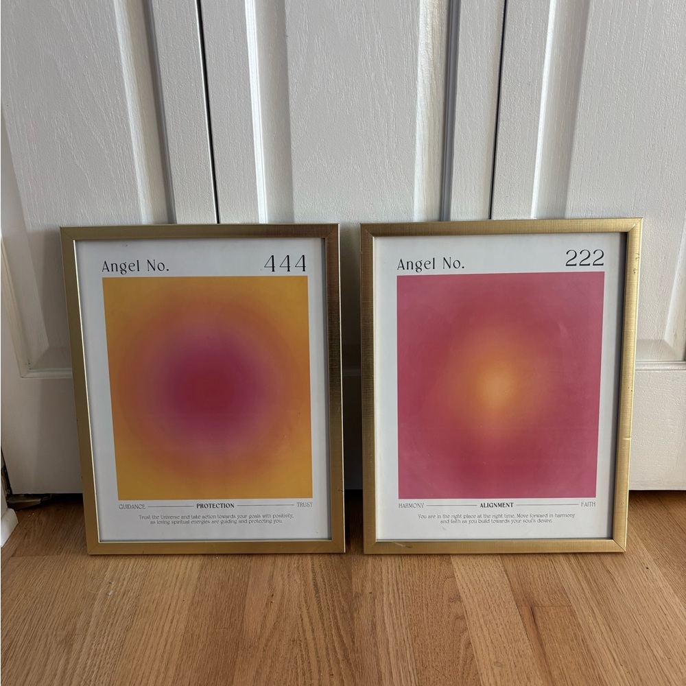 Framed Angel Number Aura Prints